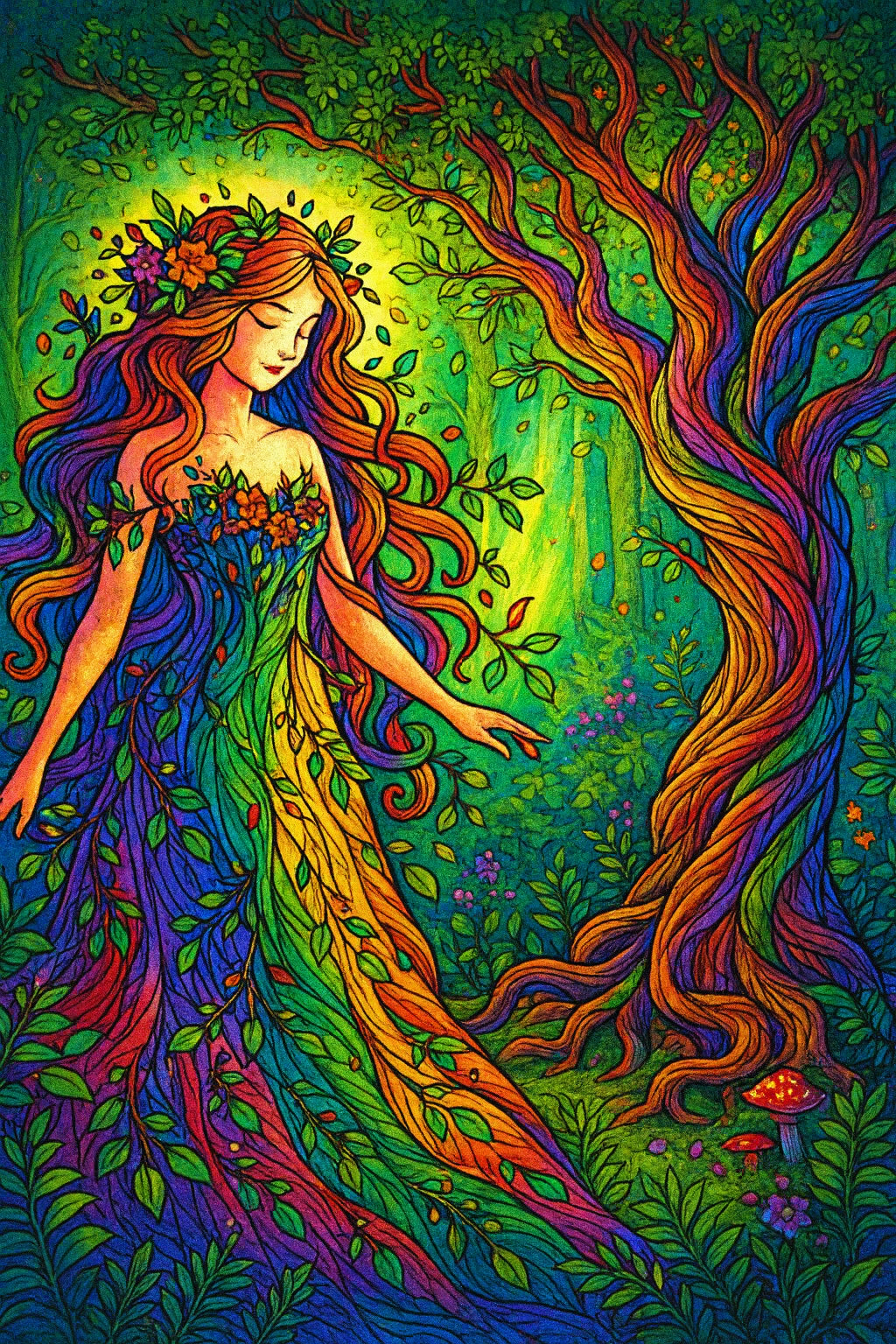 Mythical Creatures coloring book cover